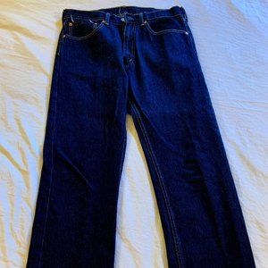 Levi's 505 Blue Jeans Dark Denim 34x29